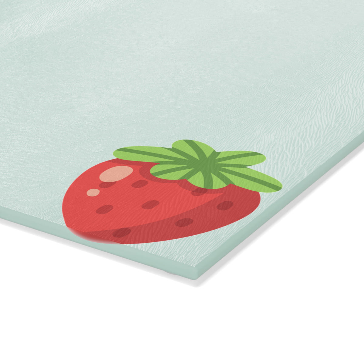 cherries and berries, glass cutting board