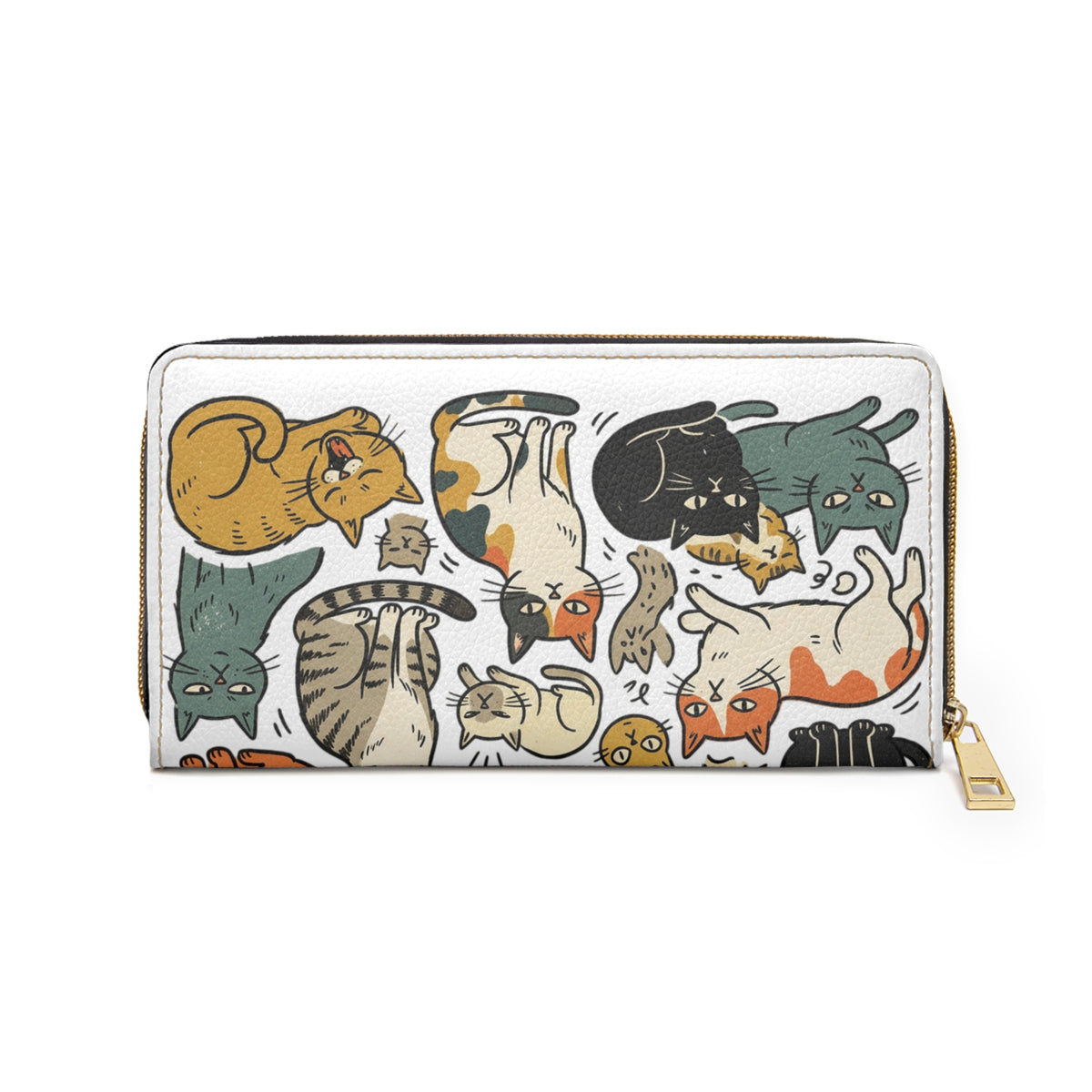 Zipper Wallet with cats